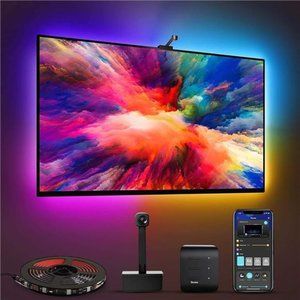 Envisual TV LED Backlight with Camera, RGBIC Wi-Fi TV Backlights for 55-65 inch